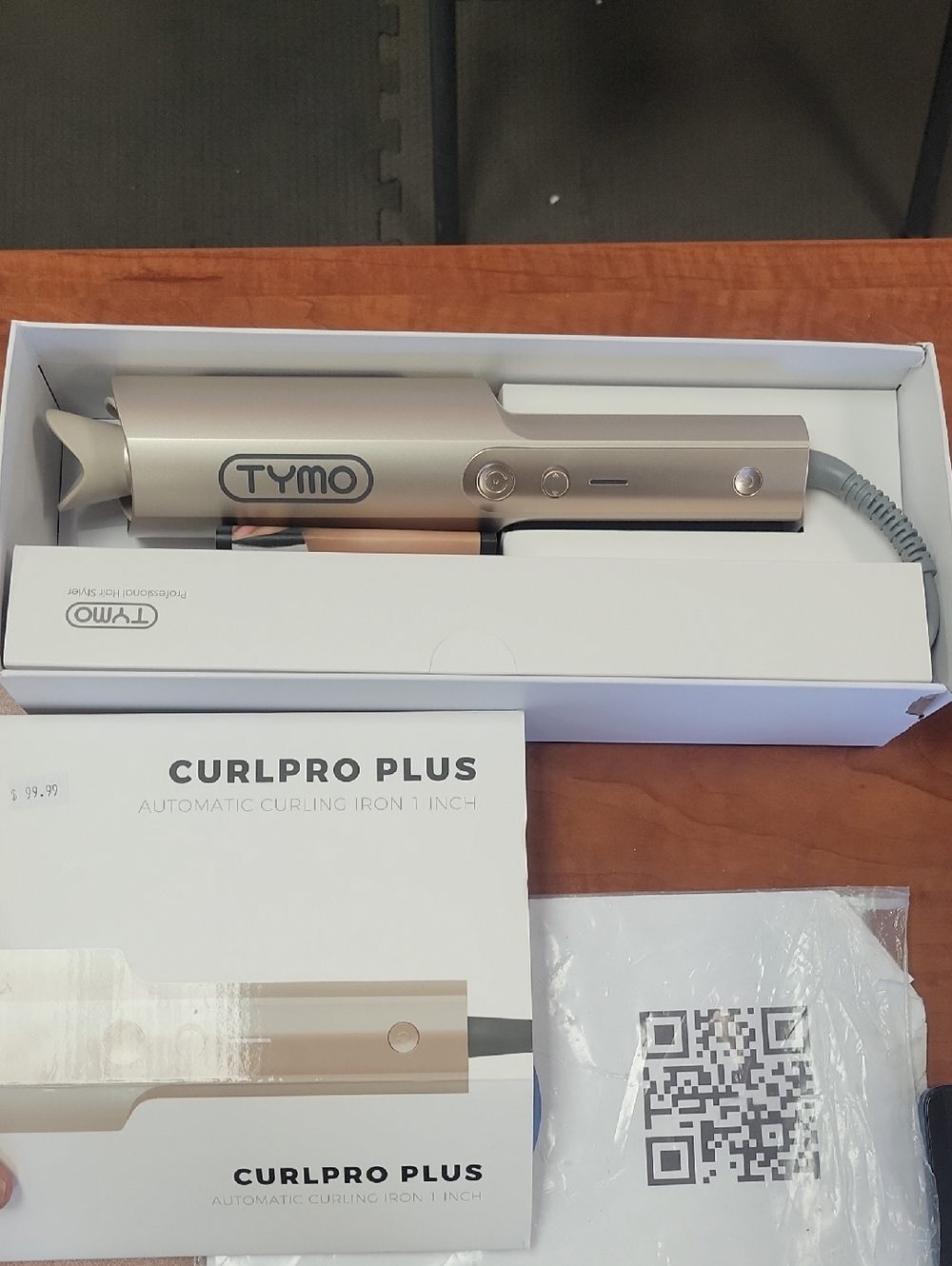 TYMO CurlPro Plus 1" Automatic Curling Iron - Rose Gold